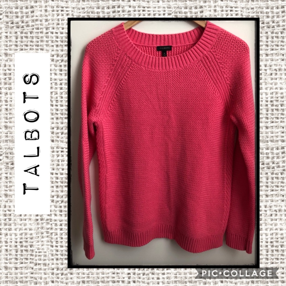 Pink Talbots Chunky Knit Sweater💗